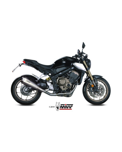 Full system Mivv Delta Race Euro4/5 stainless steel exhaust for Honda CB 650 R 2019 - 2023