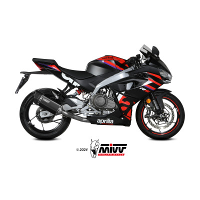 MIVV | Full exhaust system SR-1 Stainless Black for Aprilia RS 457 2025 -  (Bundle Kit)