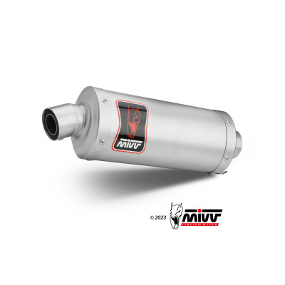 MIVV | Slip-On exhaust DAKAR Stainless for BMW F 900 GS 2024-2025